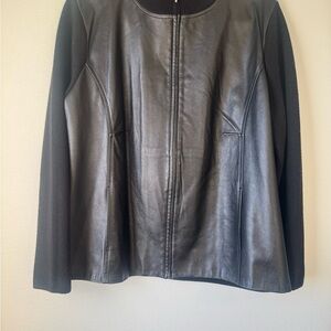 Pendleton 100% Leather and Merino Wool Zip Up Jacket